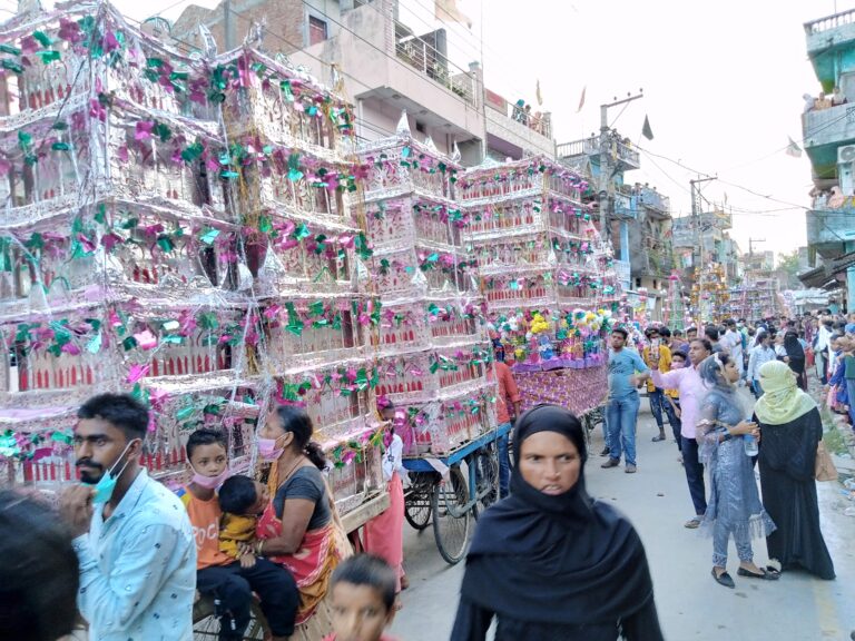 मुस्लिम समुदायले धुमधामका साथ मोहर्रमको ताजिया विसर्जन गरे