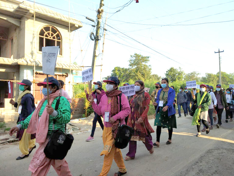राष्ट्रिय जनगणनाका लागि खजुरामा प्रभातफेरी
