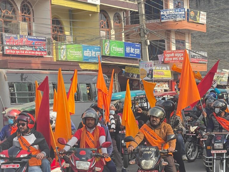 नेपालगन्जमा नेपाल हिन्दु युवा वाहिनीको बृहत मोटरसाइकल ¥याली