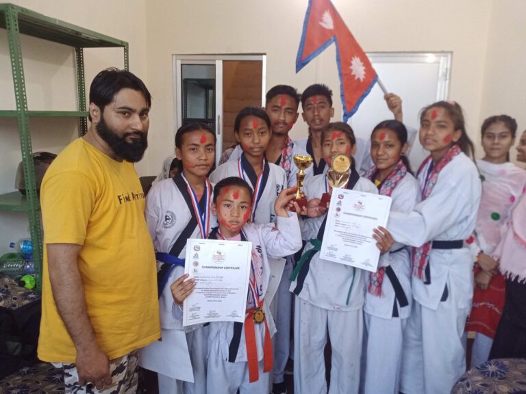 नेपाल युवा क्लब बाँकेद्धारा बिजेता हाप्किडो खेलाडीलाई सम्मान
