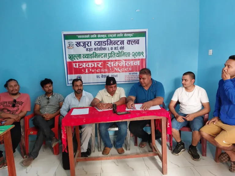 खजुरामा राष्ट्रियस्तरको ब्याडमिन्टन प्रतियोगिता हुँदै