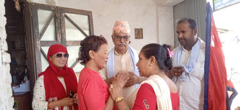जनताको घर घरमा एमाले जनताको मन मनमा एमाले