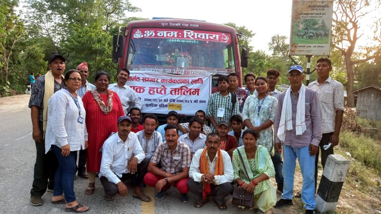 बर्दियामा ७ दिने मर्मत सम्भार कार्यकर्ता तालिम सम्पन्न