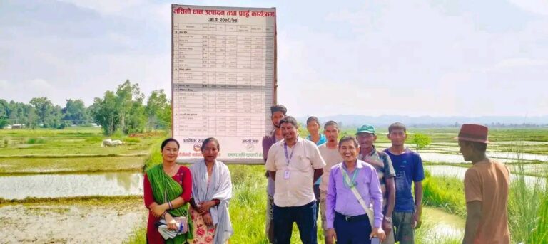 खेतवारीको अनुगमनमा उपमेयर मनिषा