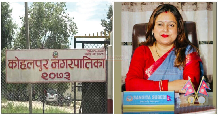 कार्यवाहक नगर प्रमुखको जिम्मा उप प्रमुख सुवेदीलाई