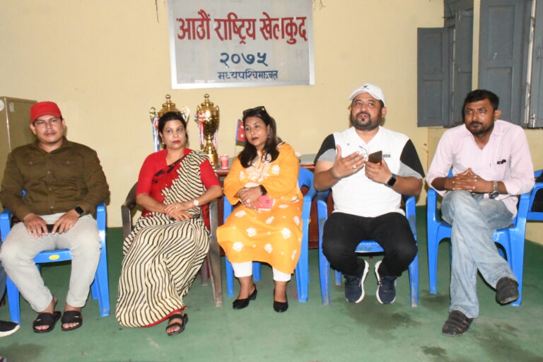 स्थानिय खेलाडीले नेपालगन्ज रंगशालामा खेले रंगशाला विग्रने डरले खेलाडीलाई खेल्न दिईदैन : अध्यक्ष शाह