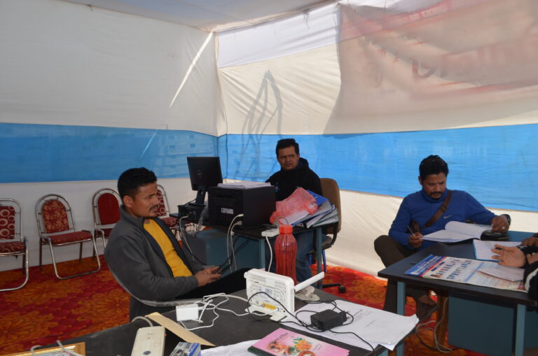 नेपालगन्जमा हुने महोत्सवको सचिवालय मेला परिसरमा