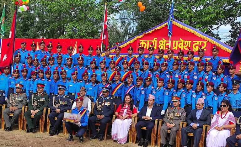 १३९ औं प्रहरी जवान समूहको नेपालगन्जमा दीक्षान्त समारोह