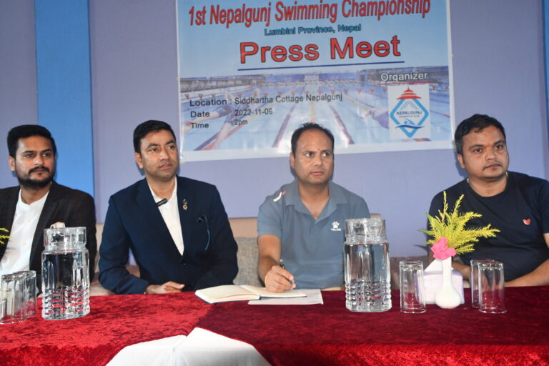 नेपालगन्जमा लुम्बिनी प्रदेश स्तरिय स्विमिङ्ग प्रतियोगिता हुँदै