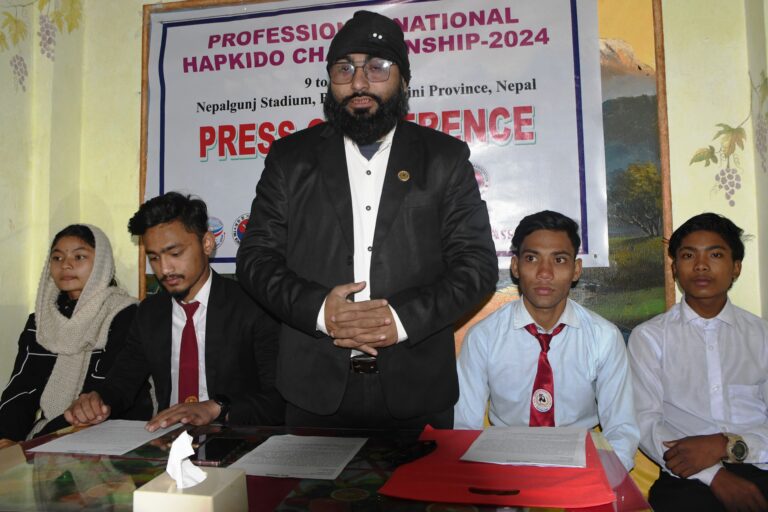 नेपालगन्जमा माघ २६ र २७ गते राष्ट्रिय हप्किडो च्याम्पियनसिप हुने