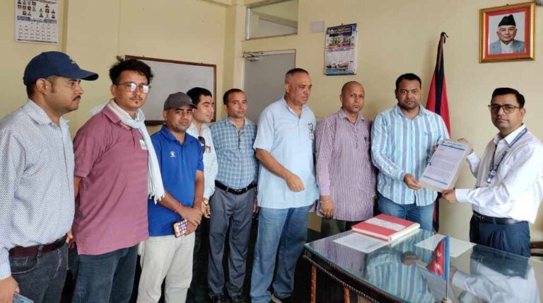 नेपाल पत्रकार महासंघको जग्गा अतिक्रमण रोक्न प्रशासनको ध्यानाकर्षण
