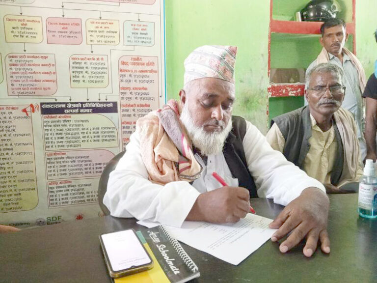 समुदायको समस्याको समाधान गर्न नरैनापुर १ मा वडा भेला