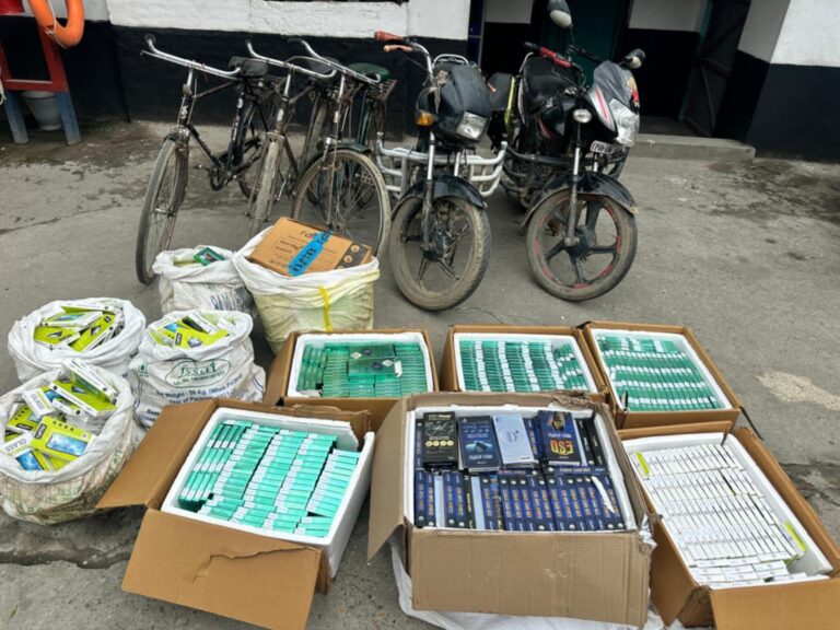 वडा प्रहरी कार्यालय नेपालगन्जद्धारा १० लाख बढि मुल्य बराबरको अबैध सामान बरामद