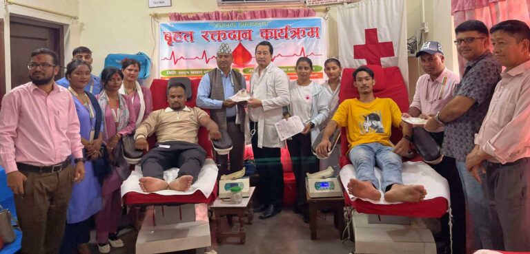 आरम्भ चौतारी लघुबित्तद्धारा कम्दीमा रक्तदान