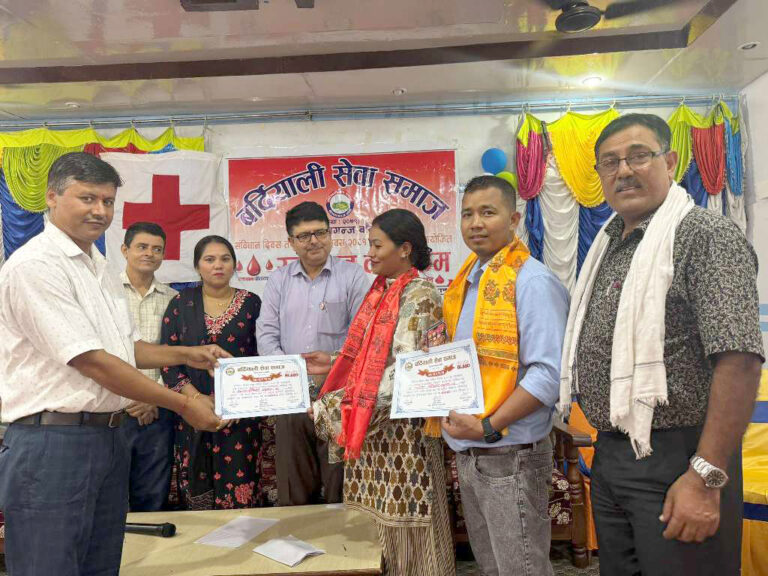 बर्दियाली सेवा समाजले ग¥यो नेपालगन्जमा बृहत रक्तदान कार्यक्रम