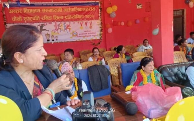 सरुमारानी गाउँपालिकामा रनिङसिल्ड सुरु