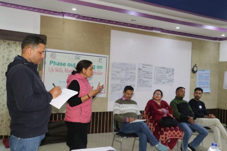 वालिका शिक्षा कार्यक्रम अन्तरगत चार दिने तालिम सम्पन्न