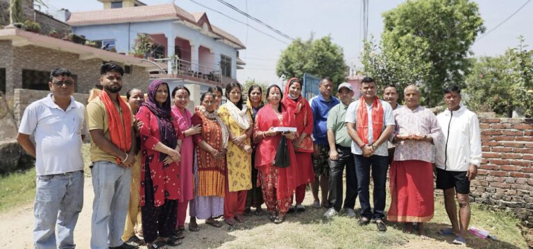 नेपालगन्ज १८ शिवशक्ति टोलमा सडकको शिलान्यास