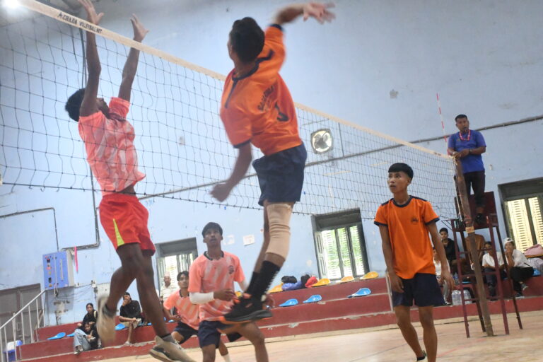 प्रथम नगर मावि स्तरीय मेयर कप महिला तथा पुरुष भलिबल प्रतियोगिता शुरु
