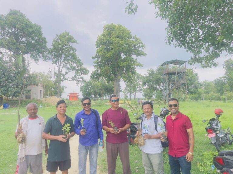 पशुपति मन्दिर परिसर राँझामा बृहत वृक्षारोपण