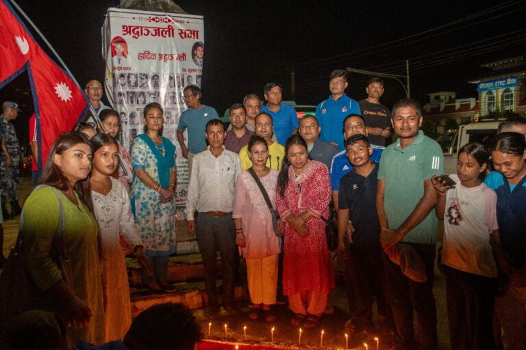 जेनजी सहिदको सम्झनामा फुटबलको श्रद्धाञ्जली सभा
