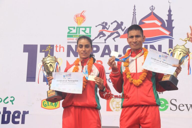 नेपालगन्ज म्याराथनको उपाधि सेनाका खड्कालाई