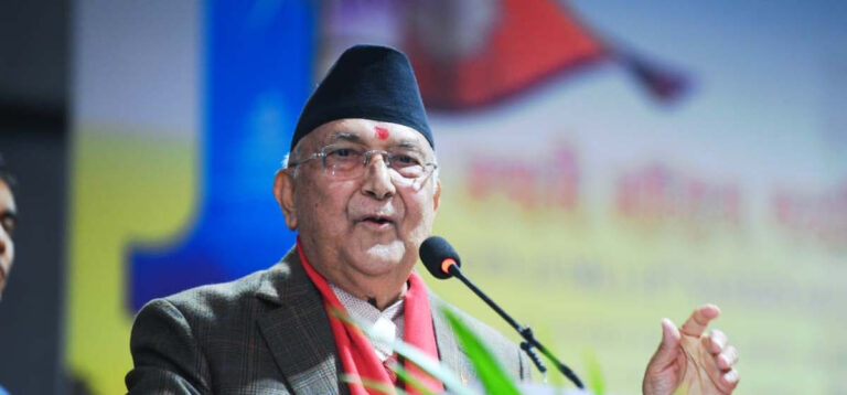 ‘ओली बिनाको एमाले’ बनाउँछु भन्ने षड्यन्त्रलाई महाधिवेशन प्रतिनिधिले धुलो चटाए : ओली