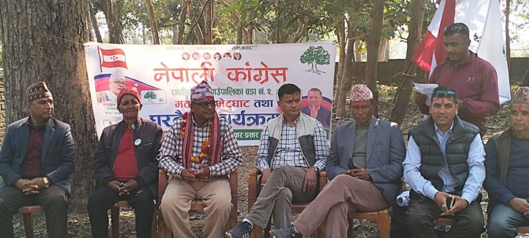 राप्तीसोनारीमा सुरु भयो गौडेलको घरदैलो, मतदाता उत्साहित