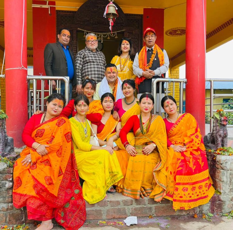 कोइरालालाई ब्रम्हाकुमारी इश्वरिय विश्वविद्यालय नेपालगन्जद्धारा स्वागत तथा सम्मान