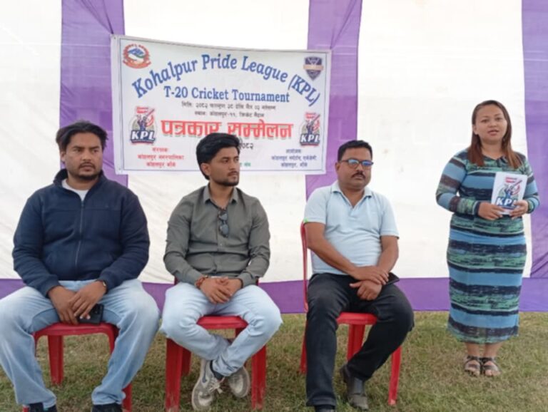 राष्ट्रिय खेलाडीको सहभागितासहित कोहलपुरमा क्रिकेट प्रतियोगिता भोलीदेखि