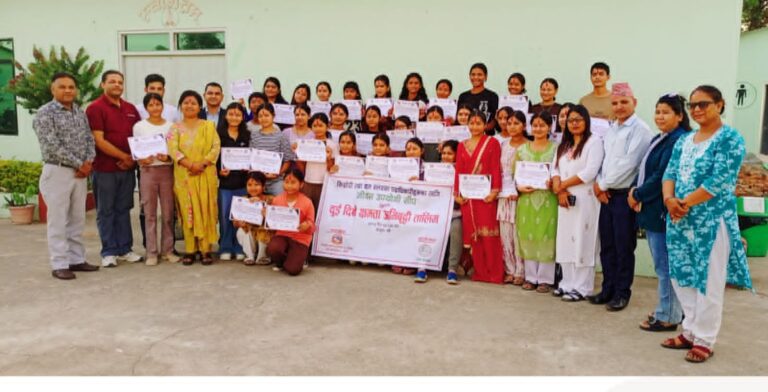 जिवन उपयोगी शिप तालिम सम्पन्न