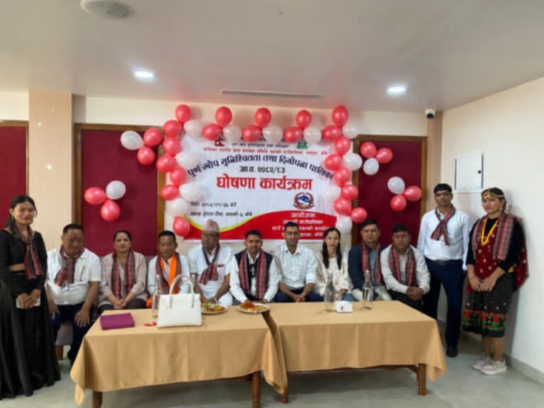 जानकी गाउँपालिकालाई पूर्णखोप सुनिश्चितता तथा दिगोपना पालिका घोषणा