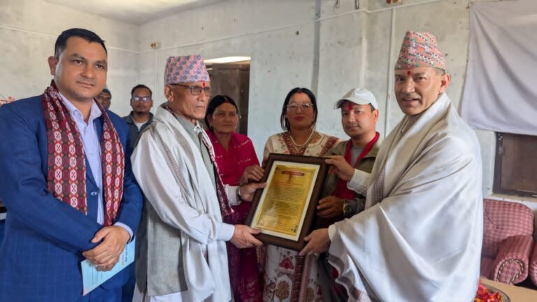 शाहलाई नागरिक अभिनन्दन